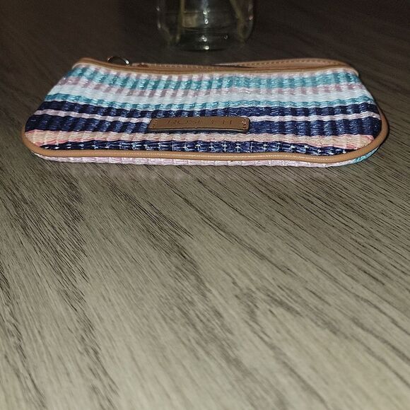 Rosetti Amalfi Straw Woven Stripe Coin Purse Wristlet NWOT - Picture 5 of 6